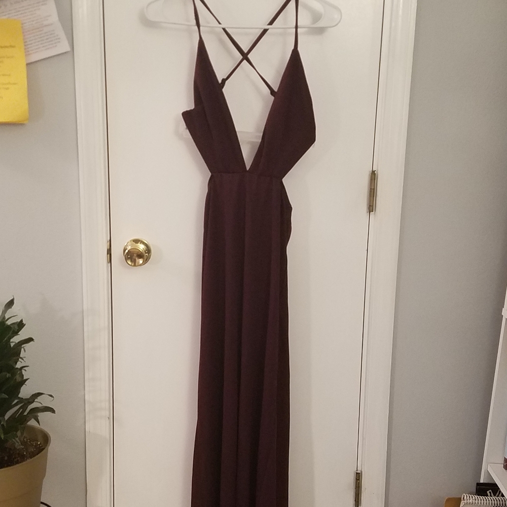 Razor back maxi dress